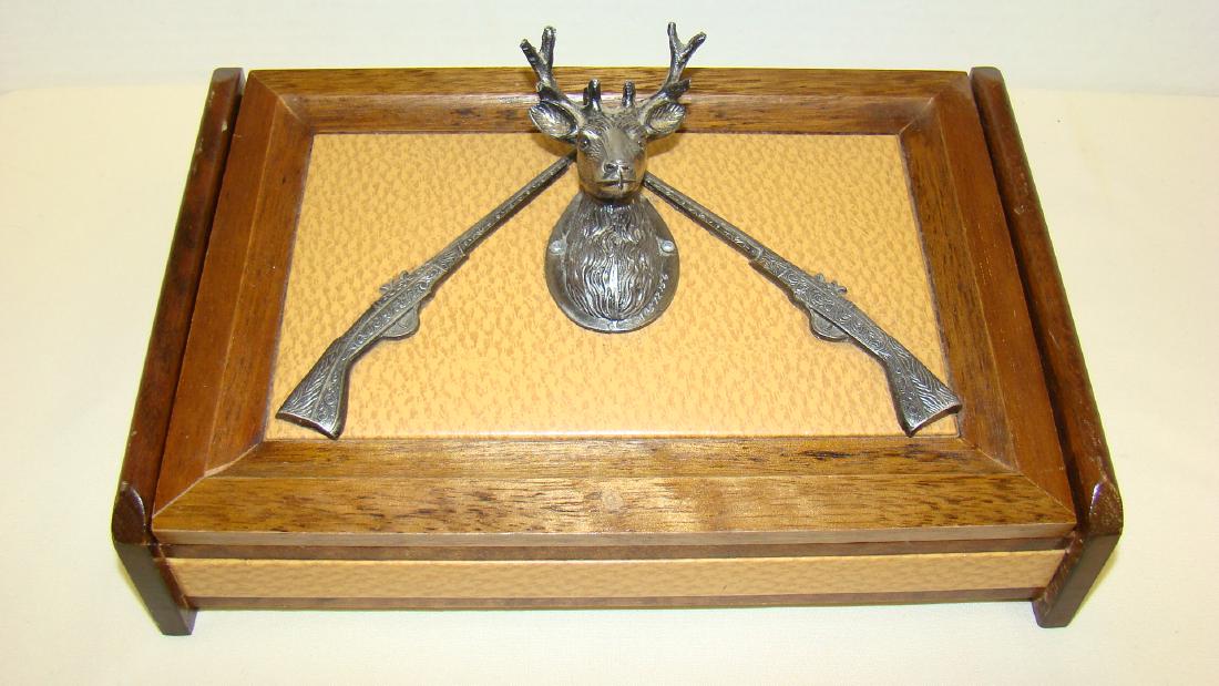 BEAUTIFUL HUNTER STYLE MEN'S JEWELRY BOX WITH BELT (1 of 8)