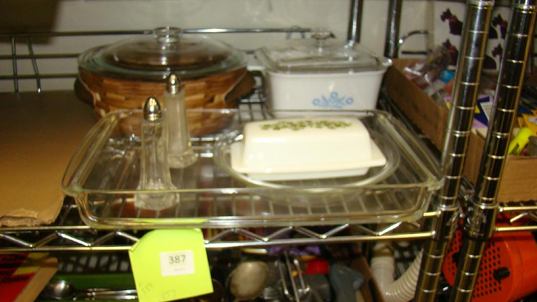 PYREX CASSEROLE-BUTTER-PIE PLATE & MORE (1 of 3)