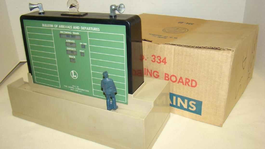 LIONEL DISPATCHING BOARD 334 -ORIGINAL BOX (1 of 7)