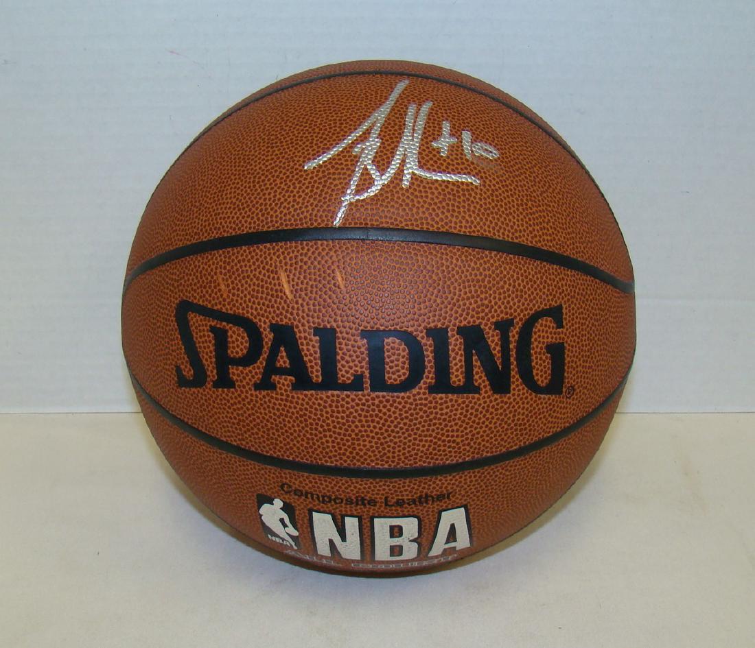 SIGNED MIKE BIBBY #10 SPALDING BASKET BALL (1 of 3)