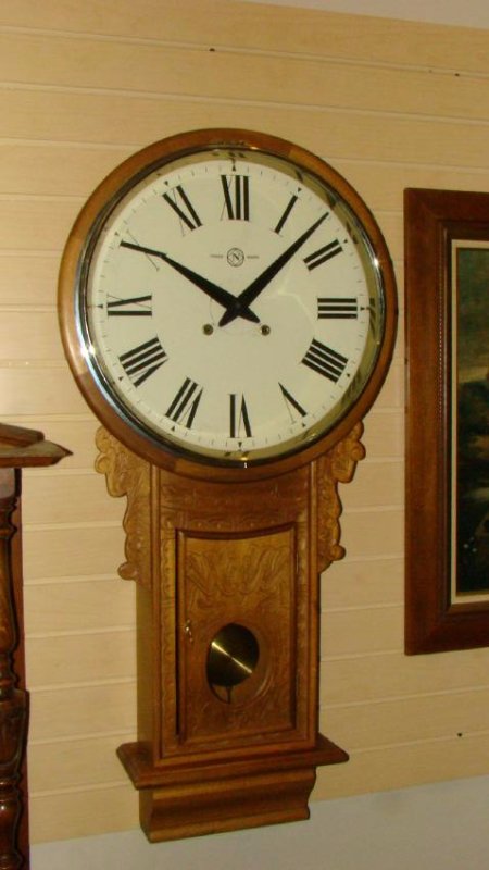 Large Vintage Wall Clock By Trade Mark