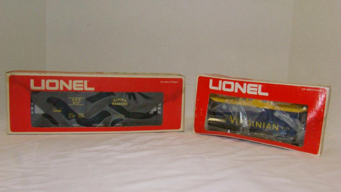 LIONEL TRAIN CARS - VIRGINIAN 9175 AND ALASKA RAIL (1 of 6)