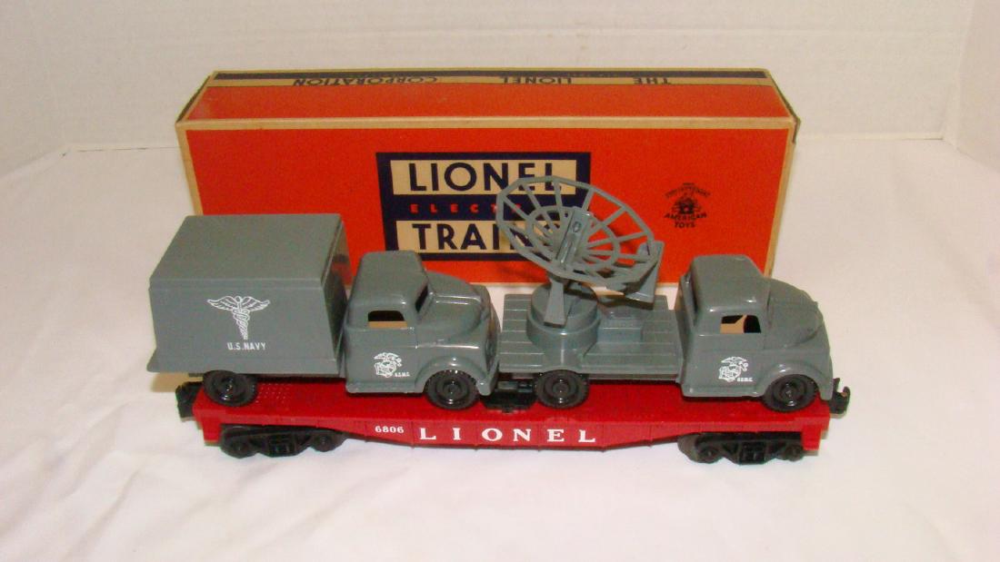 LIONEL 6806  FLAT CAR WITH MILITARY UNITS US NAVY (1 of 8)