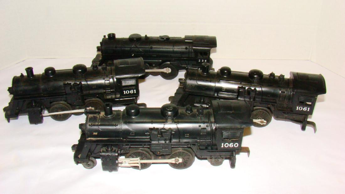 4 LIONEL LOCOMOTIVES - NEW: 4 LIONEL LOCOMOTIVES - NEW - LOCOMOTIVE 236-LOCOMOTIVE 1060 & 2 LOCOMOTIVES 1061 - ALL APPEAR NEW & COMPLETE