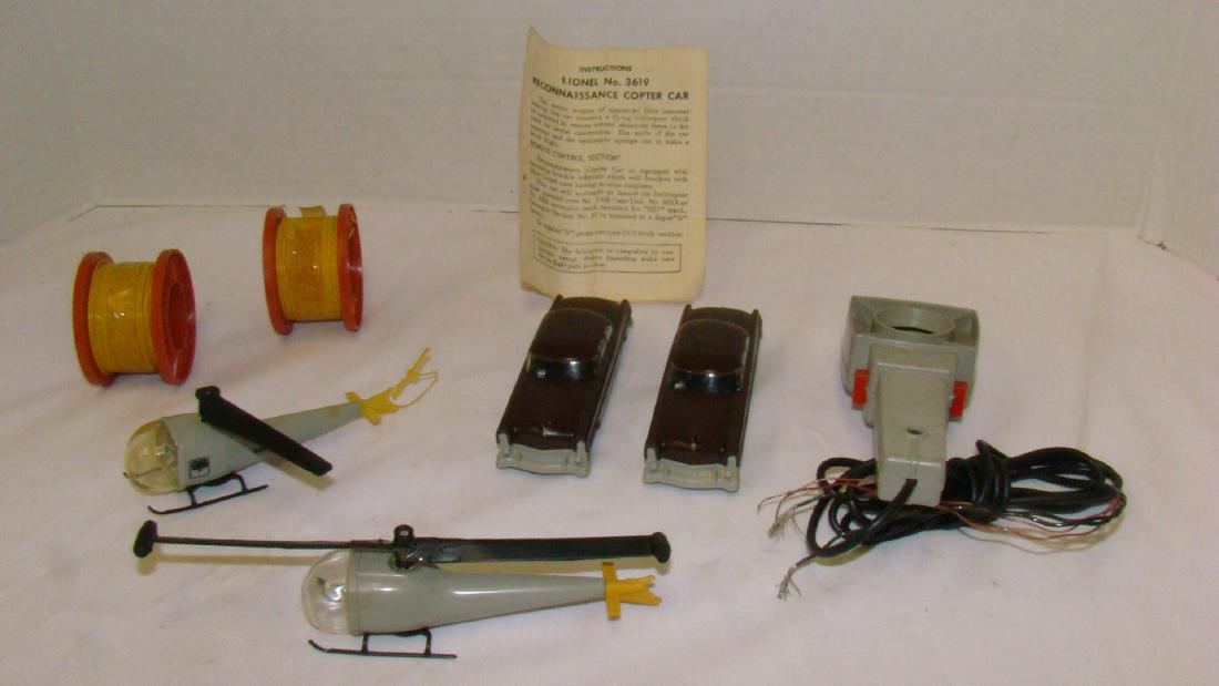 LIONEL ACCESSORY LOT-HELICOPTERS-WIRE SPOOLS-BROWN (1 of 7)