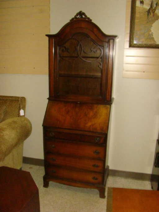 ANTIQUE DROP DOWN DESK - ANTIQUE DROP DOWN DESK