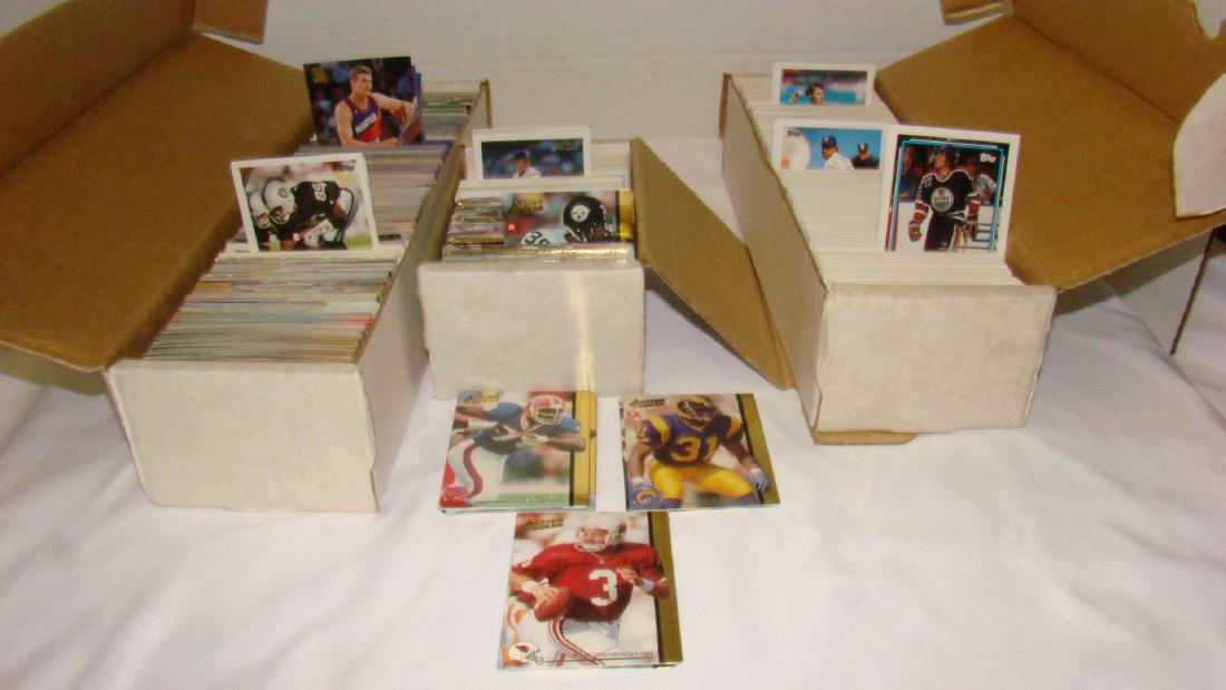 3 BOXES MIXED TRADING CARD LOT (1 of 10)