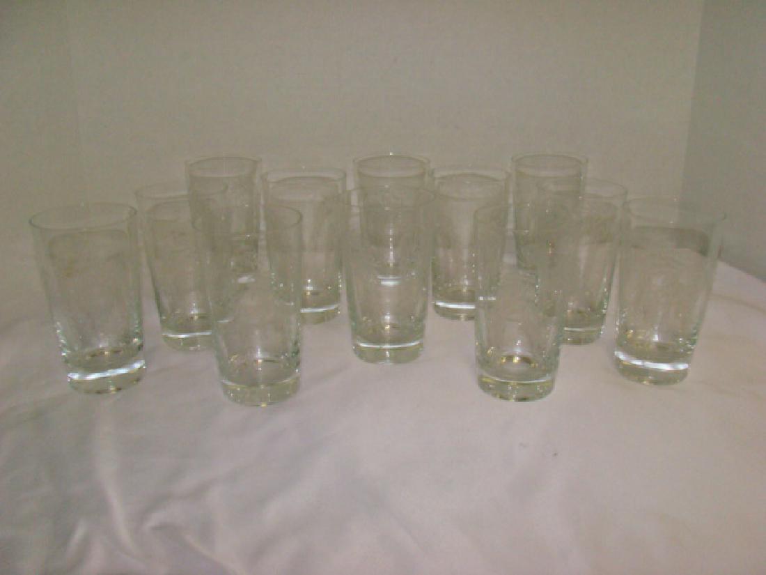 SET OF 12 CRYSTAL TUMBLER DRINKING GLASSES (1 of 3)