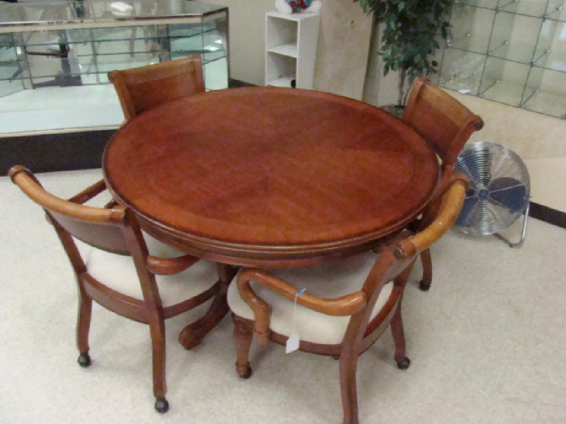 BEAUTIFUL DESIGNER OAK TABLE & 4 CHAIRS (1 of 6)
