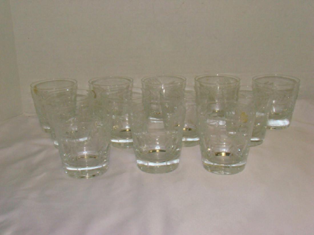 SET OF 12 CRYSTAL JUICE GLASSES (1 of 4)