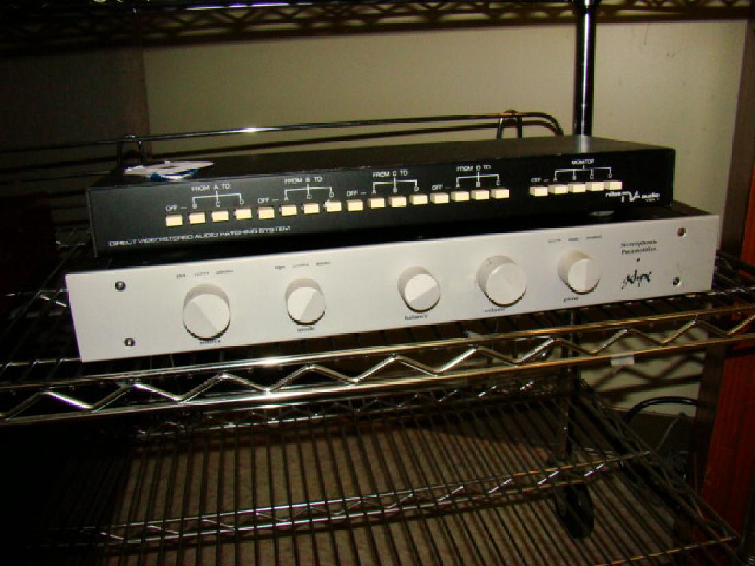 STEREOPHONIC PRE-AMPLIFIER KLYNE-NILES AUDIO PATCH: STEREOPHONIC PRE-AMPLIFIER KLYNE-MODEL SK-5A NO CORD AND NILES AUDIO PATCHING SYSTEM-NO CORD