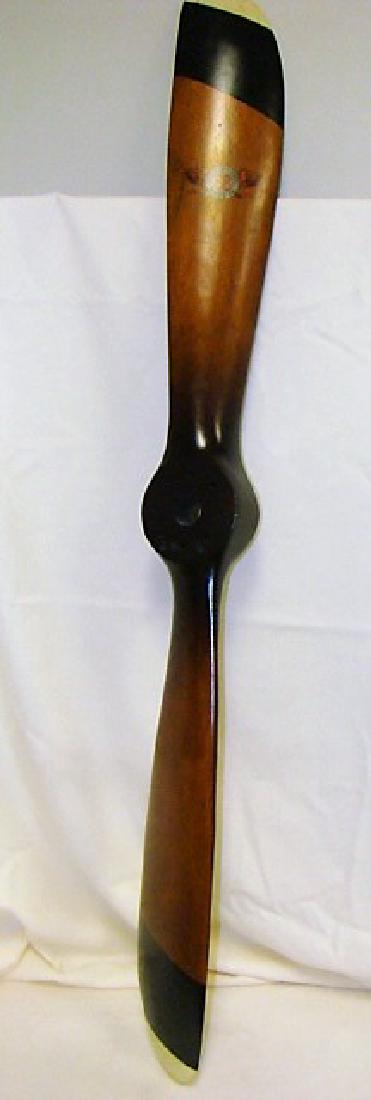 VINTAGE WOOD AIRPLANE PROPELLER: VINTAGE WOOD AIRPLANE PROPELLER- 72 SENSENICH BRO. LITITZ PA- ATC S65C-16-72 38517- APPROX 47- GREAT CONDITION- MINOR SCRATCHES- SMALL WHITE & GREAN STICKER READS CHINA AM.