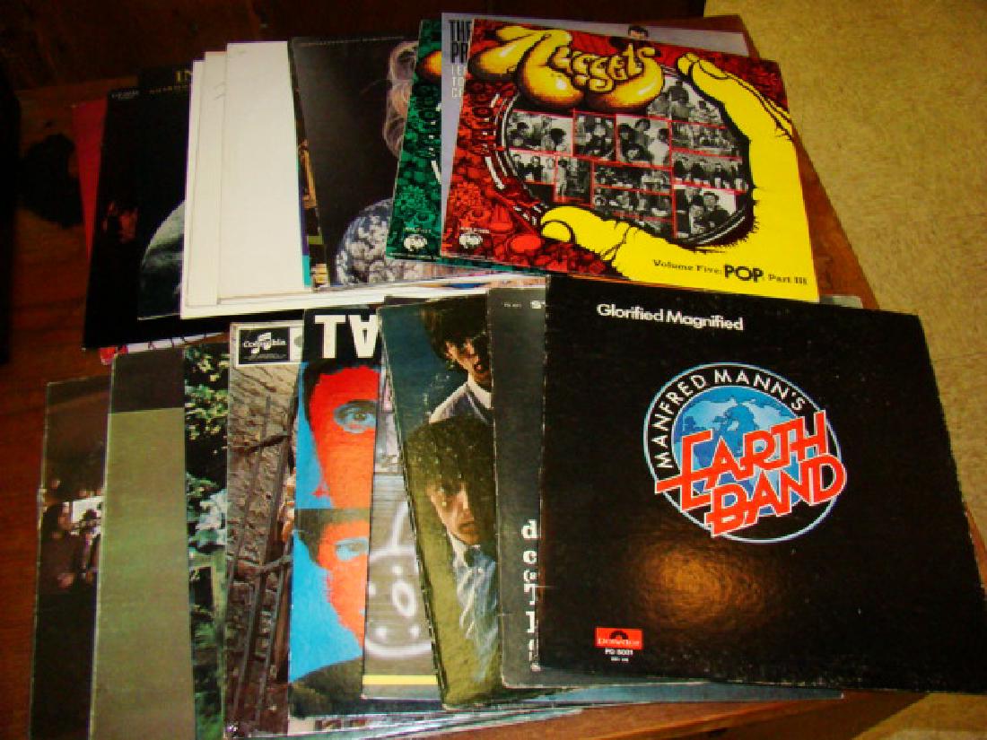 21 ROCK AND POP VINTAGE LPS: 21 ROCK AND POP VINTAGE LPS - THE KINKS - ROLLING STONES - THE GRASS ROOTS AND MORE