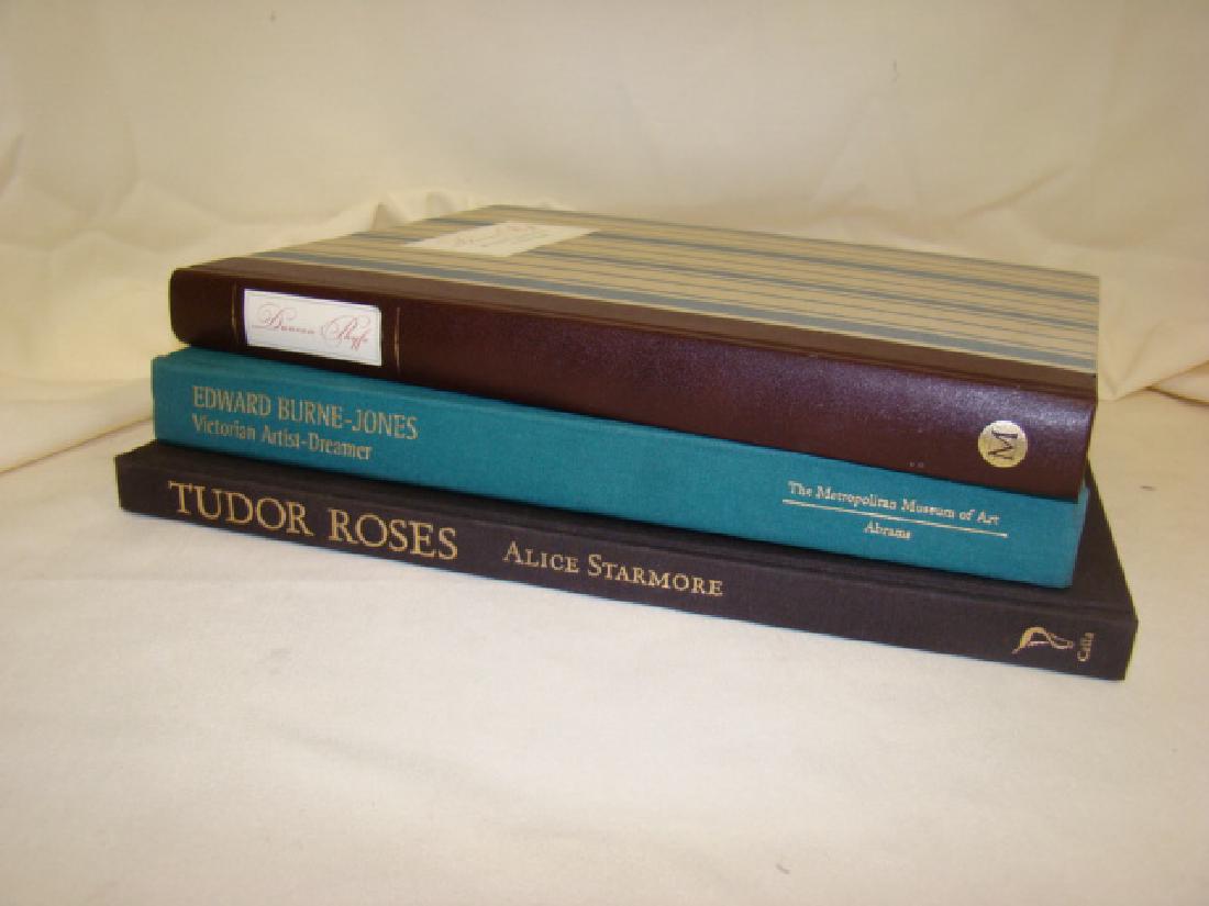 3 HARD COVER COFFEE TABLE BOOKS: 3 HARD COVER COFFEE TABLE BOOKS- TUDOR ROSES BY ALICE STARMORE CALLA EDITIONS 2013-EDWARD BURNE-JONES VICTORIAN ARTIST-DREAMER PUBLISHED BY THE METROPOLITAN MUSEUM OF ART 1998- DUNCAN PHYFE: MASTER CA