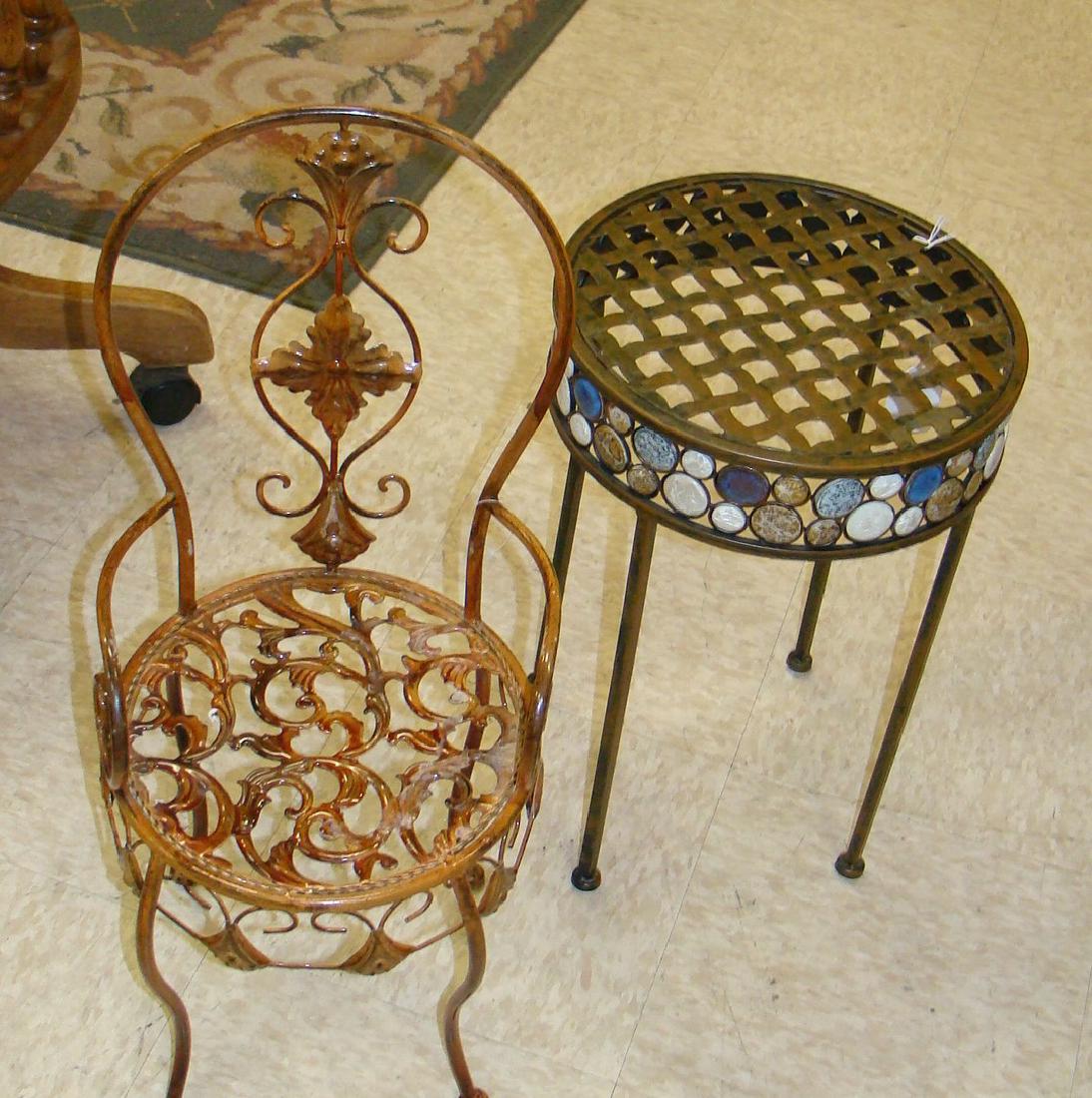 2 METAL PLANT STANDS (1 of 4)