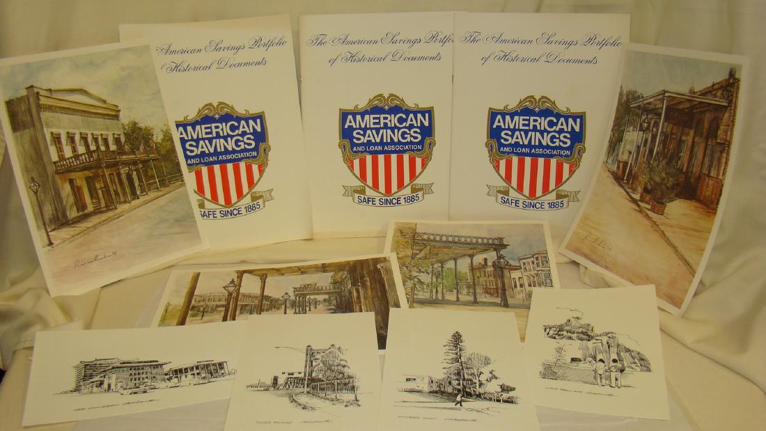 COLLECTION OF DRAWINGS OF SACRAMENTO BY ROBERT MIL (1 of 8)