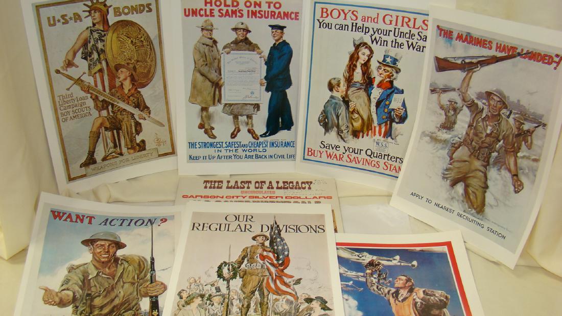 19 REPLICA BUY US SAVINGS BONDS - MARINE RECRUITME (1 of 9)