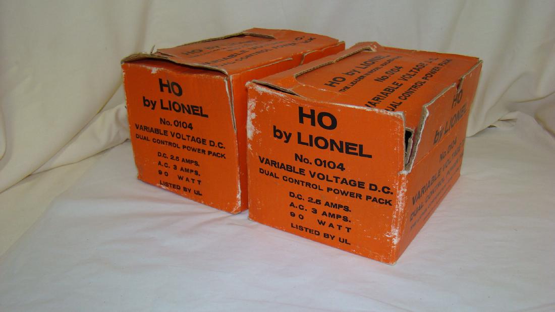 2 LIONEL NO. 0104 POWER PACKS IN BOXES (1 of 5)