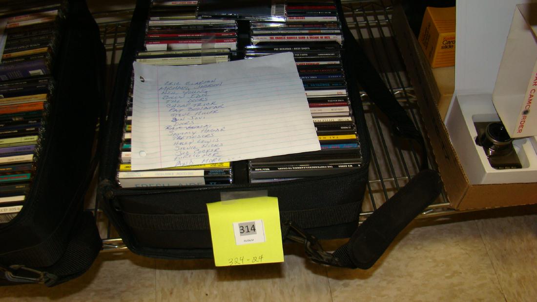SELECTION OF CDS IN CASE: SELECTION OF CDS IN CASE-STEVIE NICKS, DOORS, BILLY IDOL AND MORE