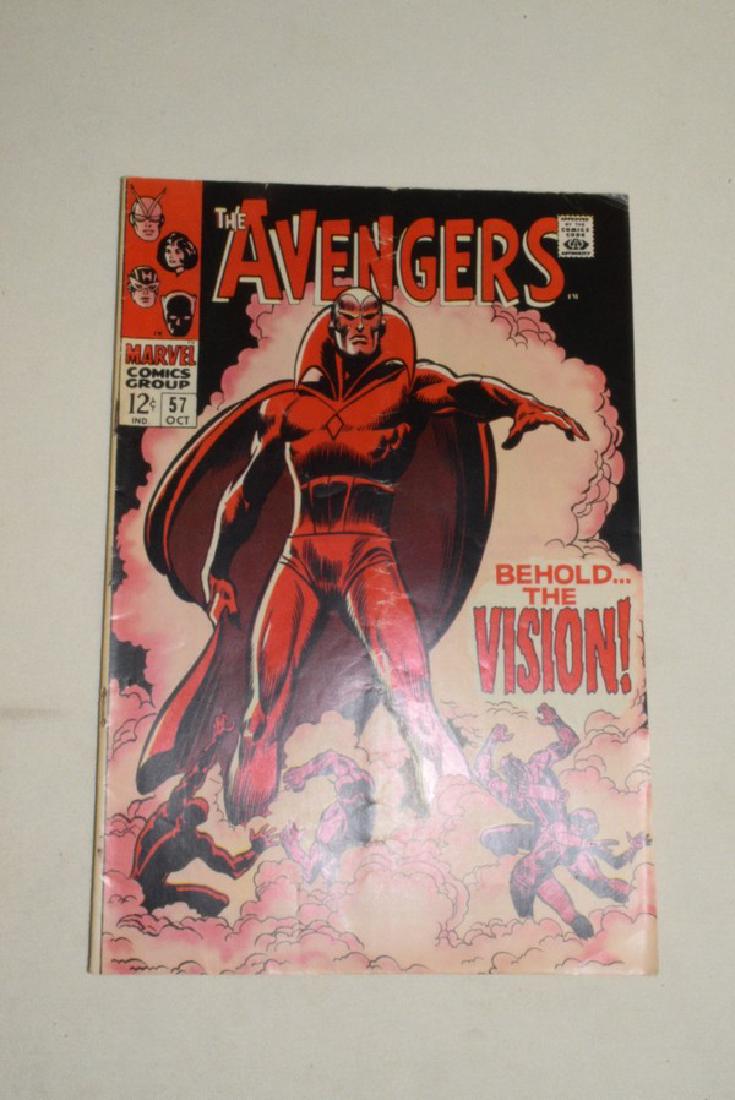 THE AVENGERS OCT 1968 #57: THE AVENGERS OCT 1968 #57 - APPEARS IN GOOD CONDITION- MINOR CORNER BENDING TO COVER- NO MAJOR DAMAGE, RIPS, TEARS.