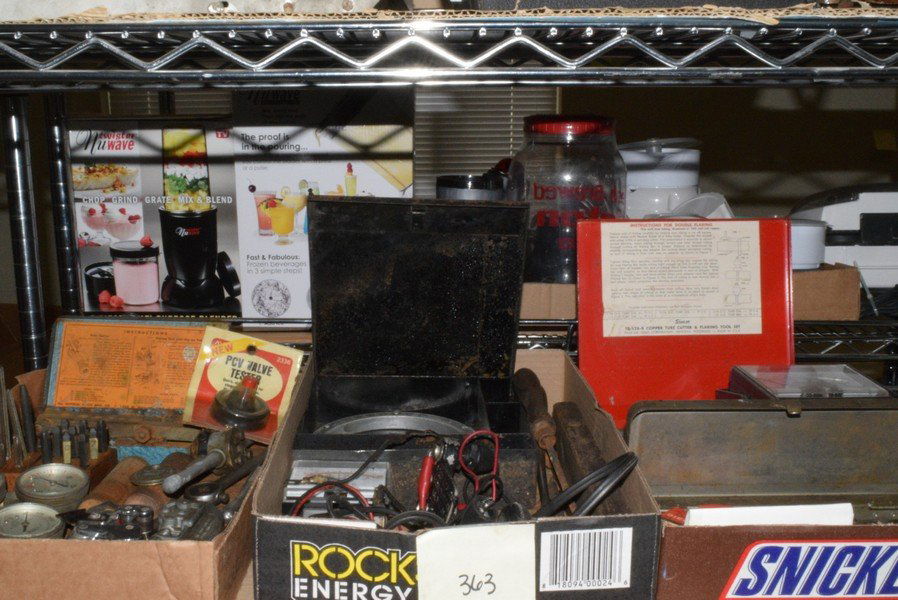 VINTAGE TOOLS - TESTERS AND MORE: VINTAGE TOOLS - TESTERS - WOOD WORKING TOOLS - LEVELER - VICTOR PRESSURE GAUGES BRASS - TACHOMETER TESTER - VINTAGE DIES - COPPER TUBE CUTTER AND FLARING TOOL SET IN CASE - AND MORE