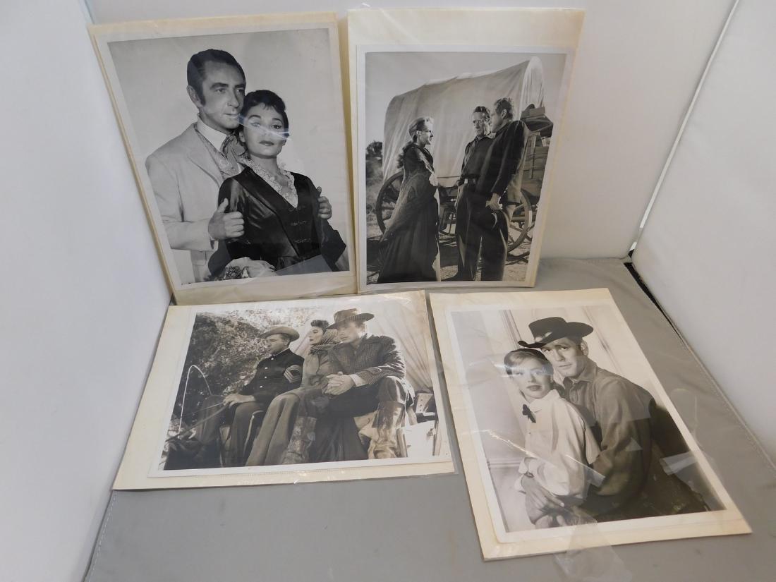 4 VINTAGE CBS BLACK & WHITE PHOTO PROMOTIONS: 4 VINTAGE CBS BLACK & WHITE PHOTO PROMOTIONS - MACDONALD CAREY & FELICIA FARR - MARTHA VICKERS JAMES WHITMORE & VICTOR JORY - JOHN HARRIS & DICK POWELL - EARL HOLLIMAN & JUDI MEREDITH - PROMOTIONAL LE