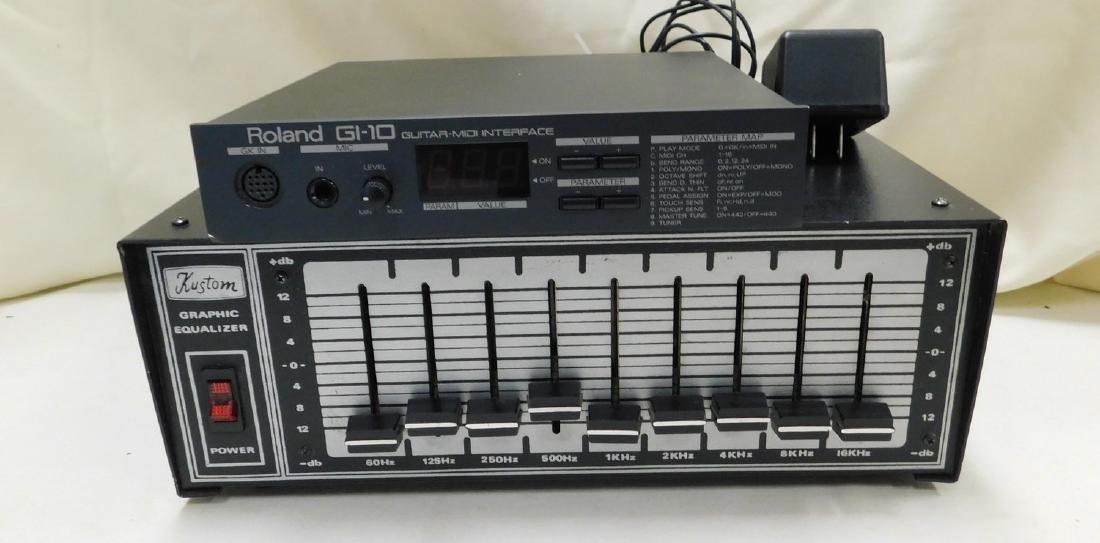 KUSTOM GRAPHIC EQUALIZER & ROLAND GUITAR MIDI INTE (1 of 10)
