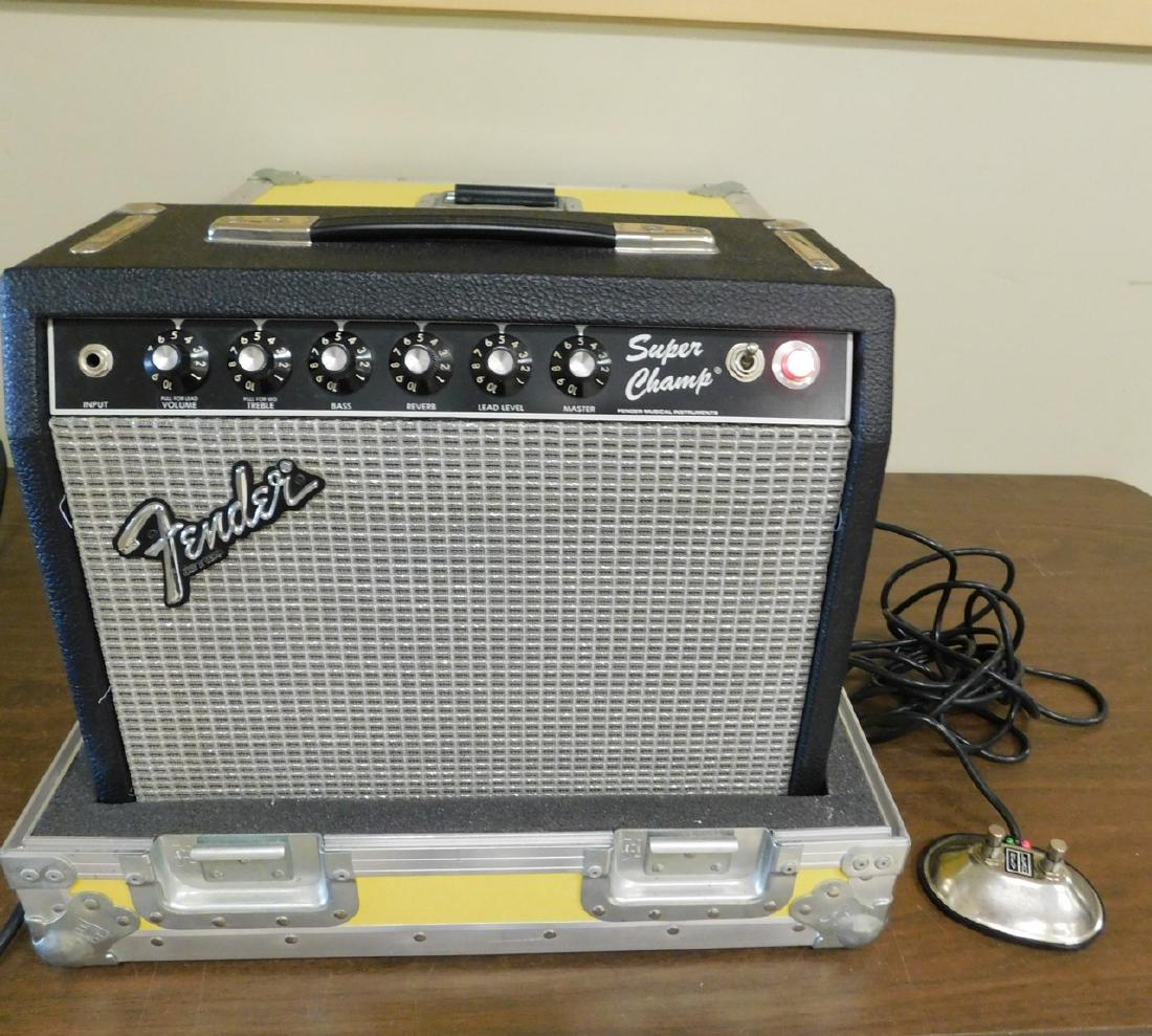 FENDER AMP WITH HARD CASE (1 of 7)