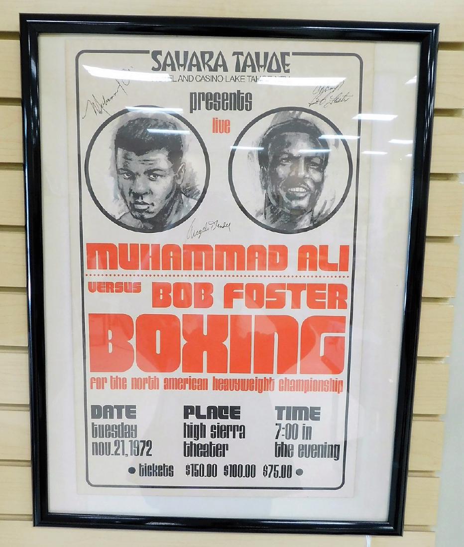 AUTOGRAPHED MUHAMMAD ALI FIGHT POSTER (1 of 5)