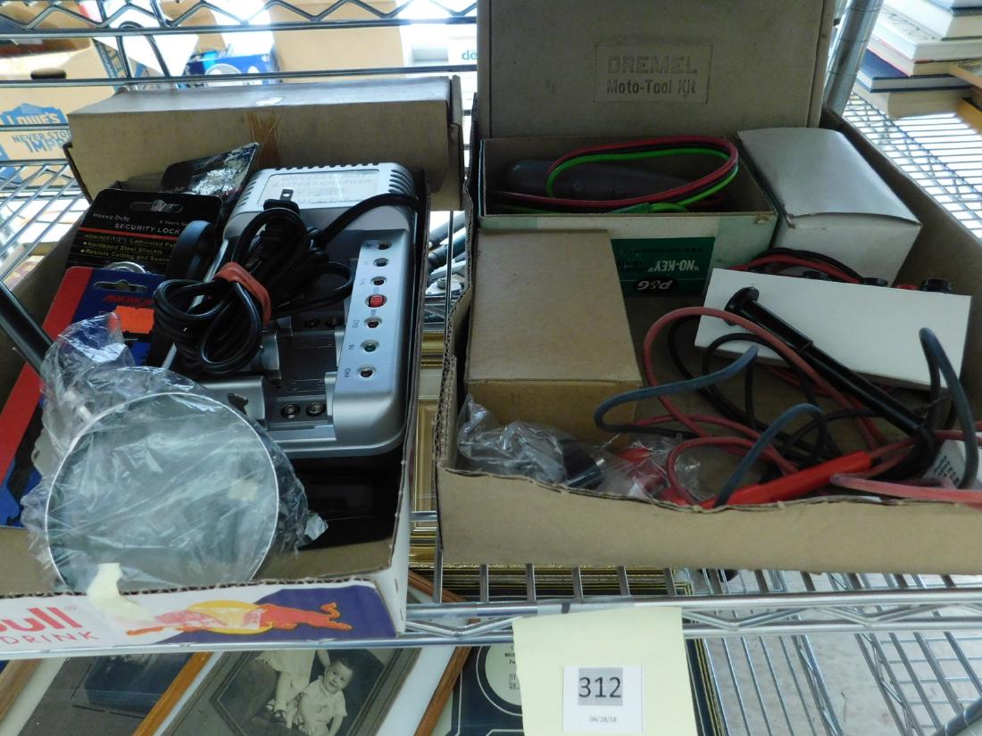 DREMEL - P&G PORTABLE IGNITION & MORE: DREMEL - P&G PORTABLE IGNITION & MORE - HEAVY DUTY SECURITY LOCKS NIP - UNIVERSAL BATTERY CHARGER & MORE-AS-IS