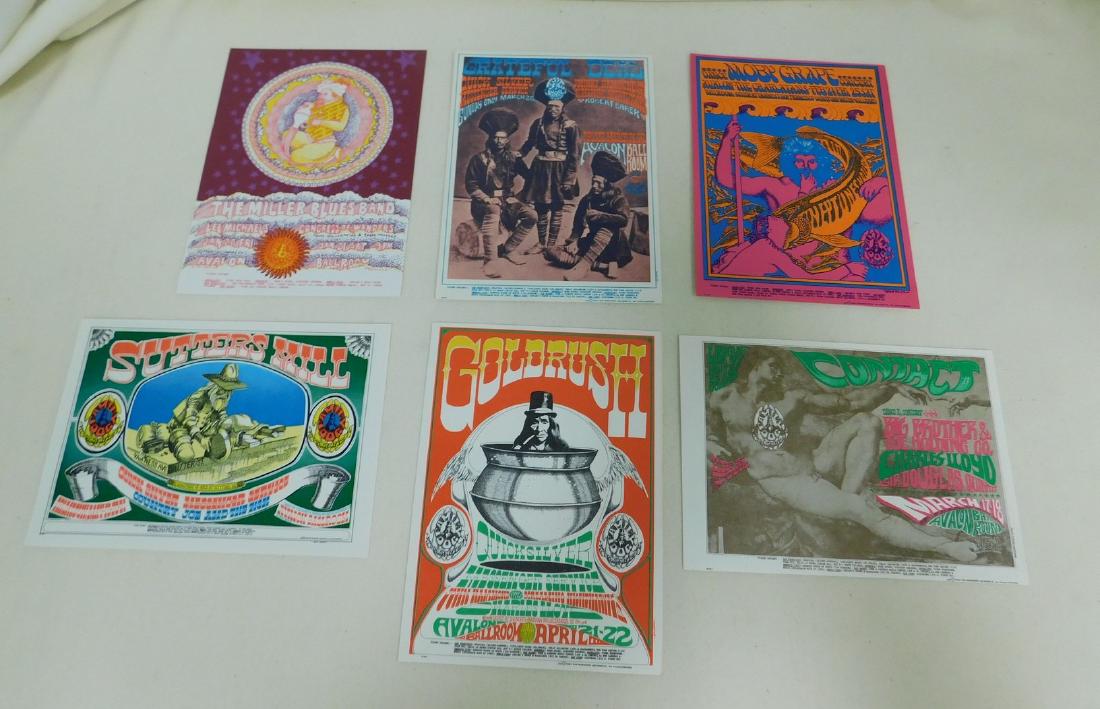 6 VARIOUS 1967 ROCK CONCERT POST CARDS - QUICKSILV (1 of 7)