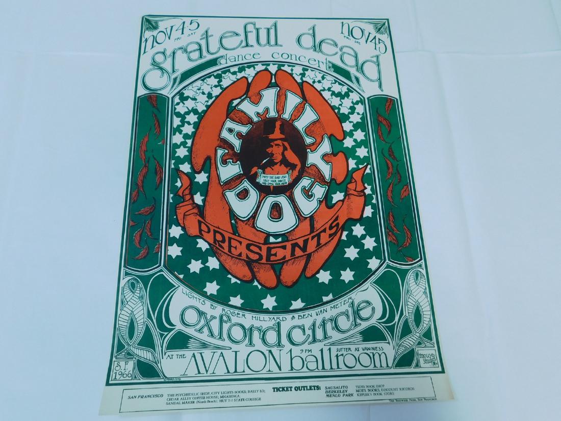 ORIGINAL GRATEFUL DEAD CONCERT POSTER (1 of 10)
