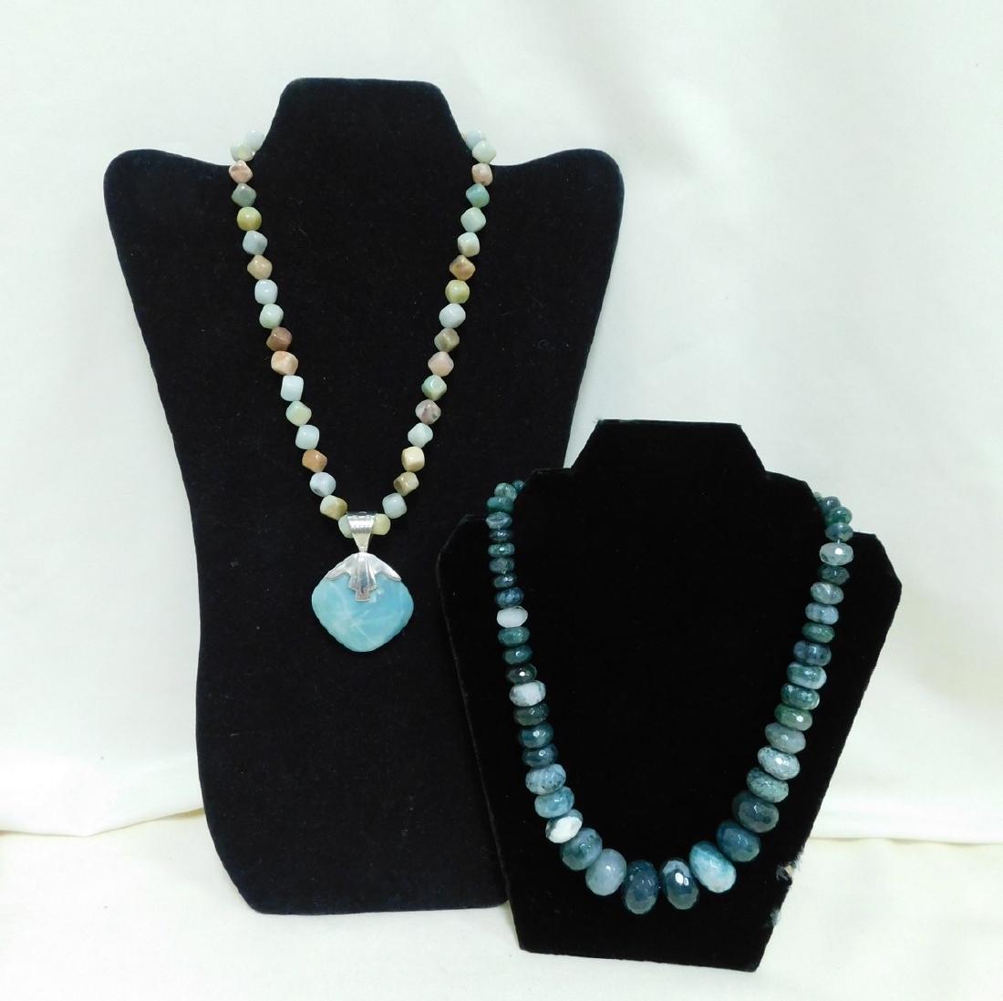 2 - 18 STONE BEAD NECKLACES (1 of 4)