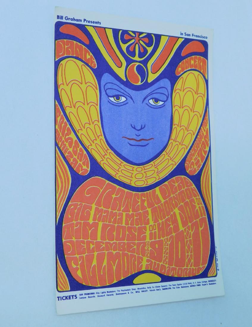 1966 GRATEFUL DEAD HANDBILL - BILL GRAHAM PRESENTS (1 of 4)