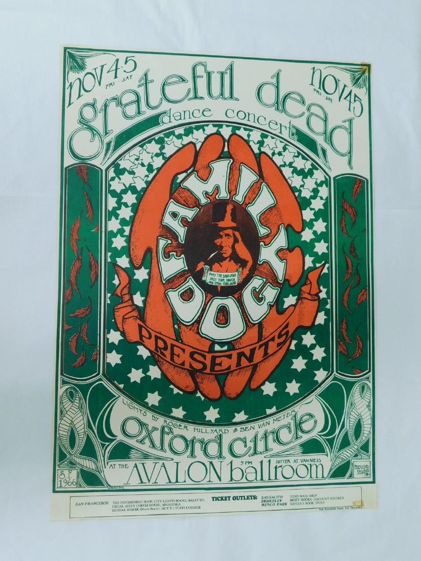 1966 GRATEFUL DEAD CONCERT POSTER (1 of 8)