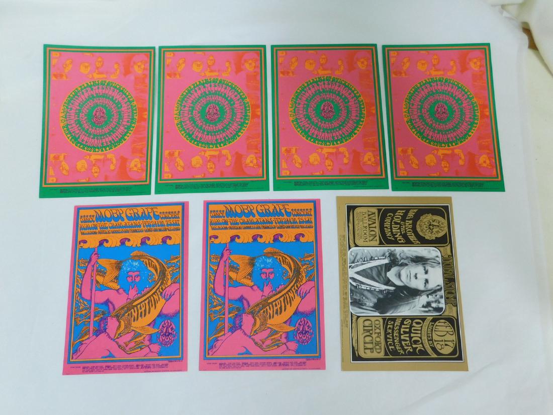 7 VINTAGE CONCERT POSTCARDS - QUICKSILVER-MOBY GRA (1 of 9)