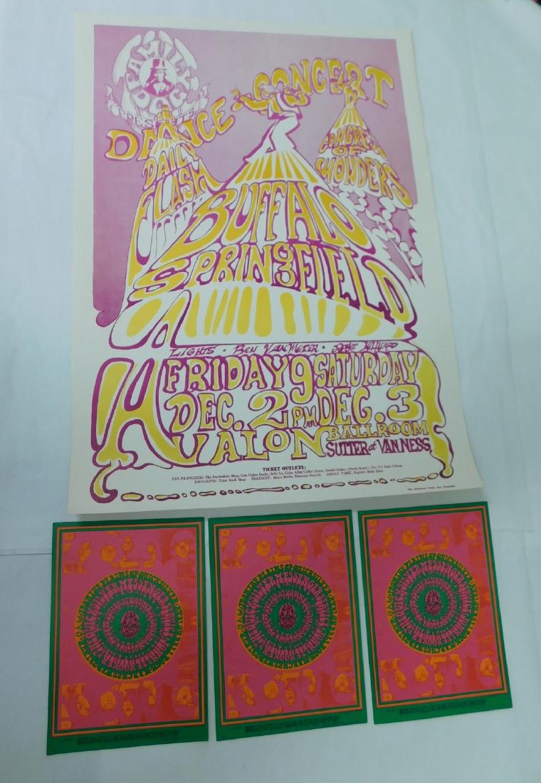 BUFFALO SPRINGFIELD ROCK CONCERT POSTER & MORE (1 of 8)