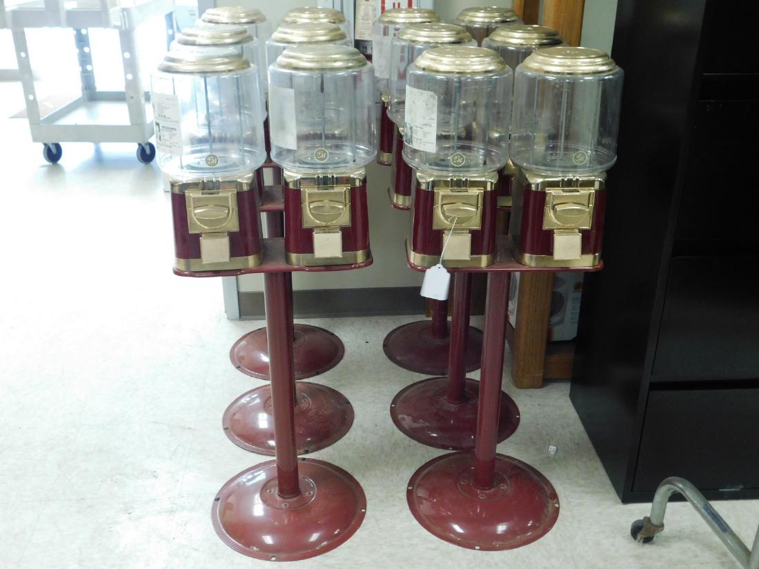 6 DOUBLE CANDY MACHINES ON STANDS (1 of 4)