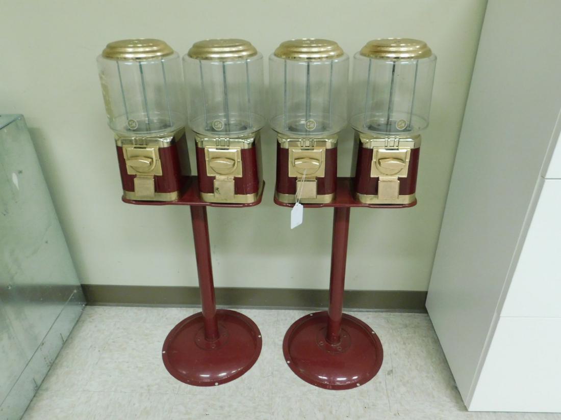 2 DOUBLE CANDY MACHINES ON STAND (1 of 4)