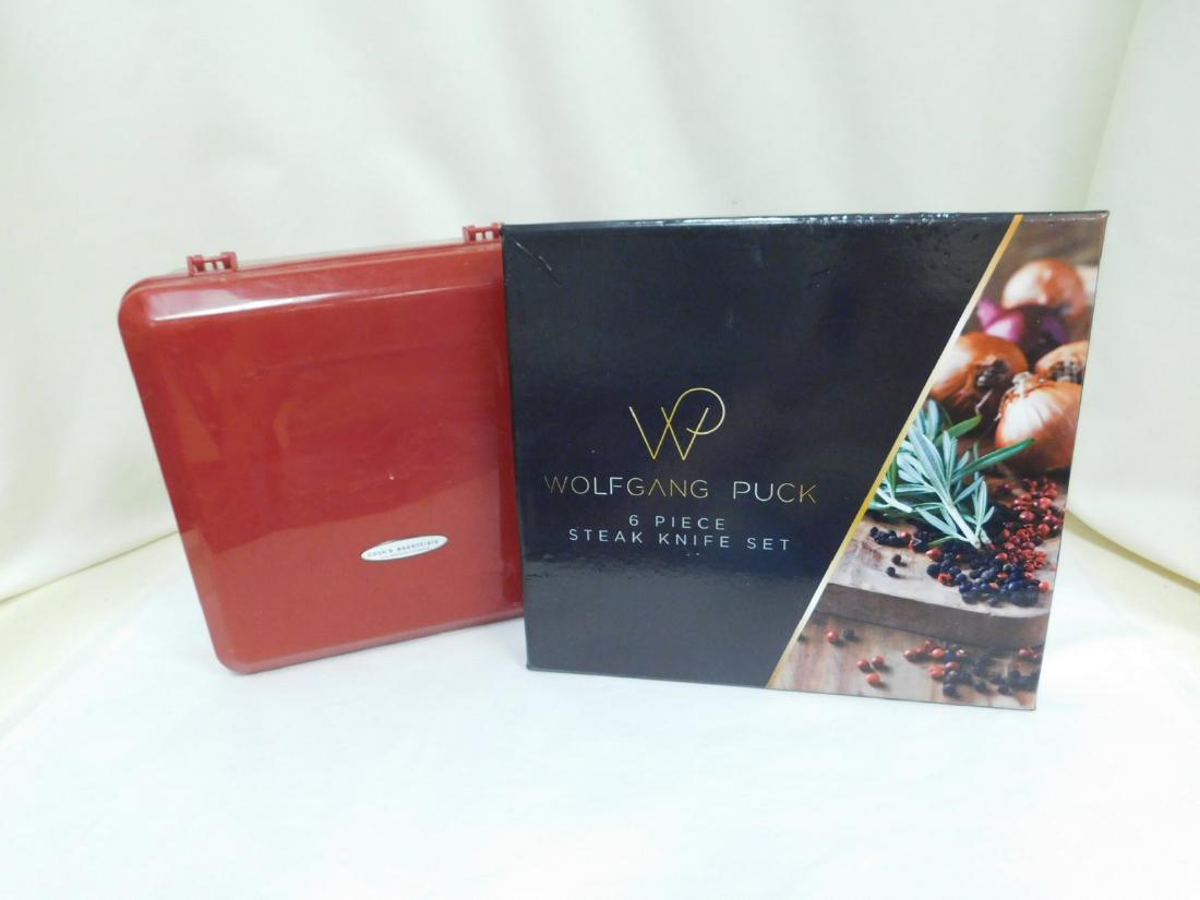WOLFGANG PUCK STEAK KNIFE SET & COOKS ESSENTIALS H (1 of 9)