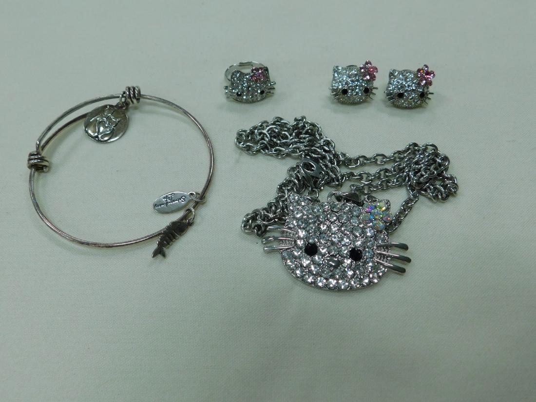 VARIOUS HELLO KITTY RHINESTONE JEWELRY AND A BRACE (1 of 9)