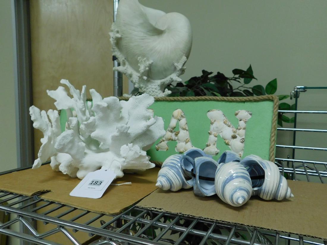 VARIOUS OCEAN DECORATIVE ITEMS (1 of 4)