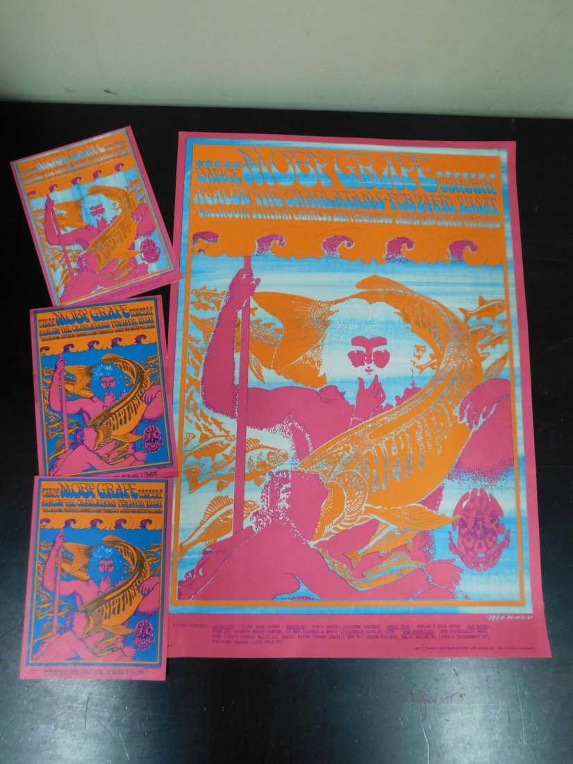 1967 ORIGINAL MOBY GRAPE CONCERT POSTER & MORE (1 of 8)