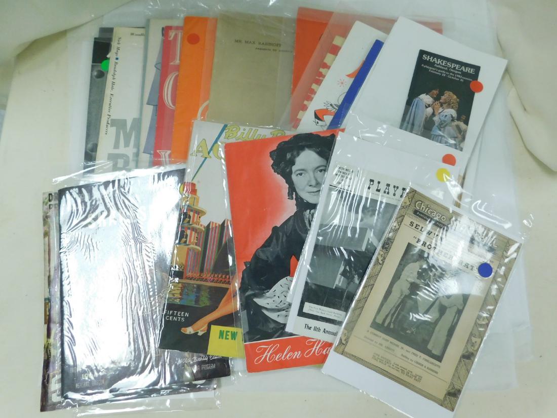 VINTAGE THEATRE PROGRAMS: VINTAGE THEATRE PROGRAMS -HELEN HAYES IN HARRIET - CHICAGO STAGEBILL GEORGE ABBOTT PRESENTS BROTHER RAT 1937 - NO TIME FOR SERGEANTS BILTMORE THEATRE - DRAM ARAMCO PRESENTS SOUTH PACIFIC 1958 - BILLY