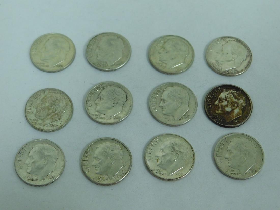 12 SILVER ROOSEVELT DIMES (1 of 8)