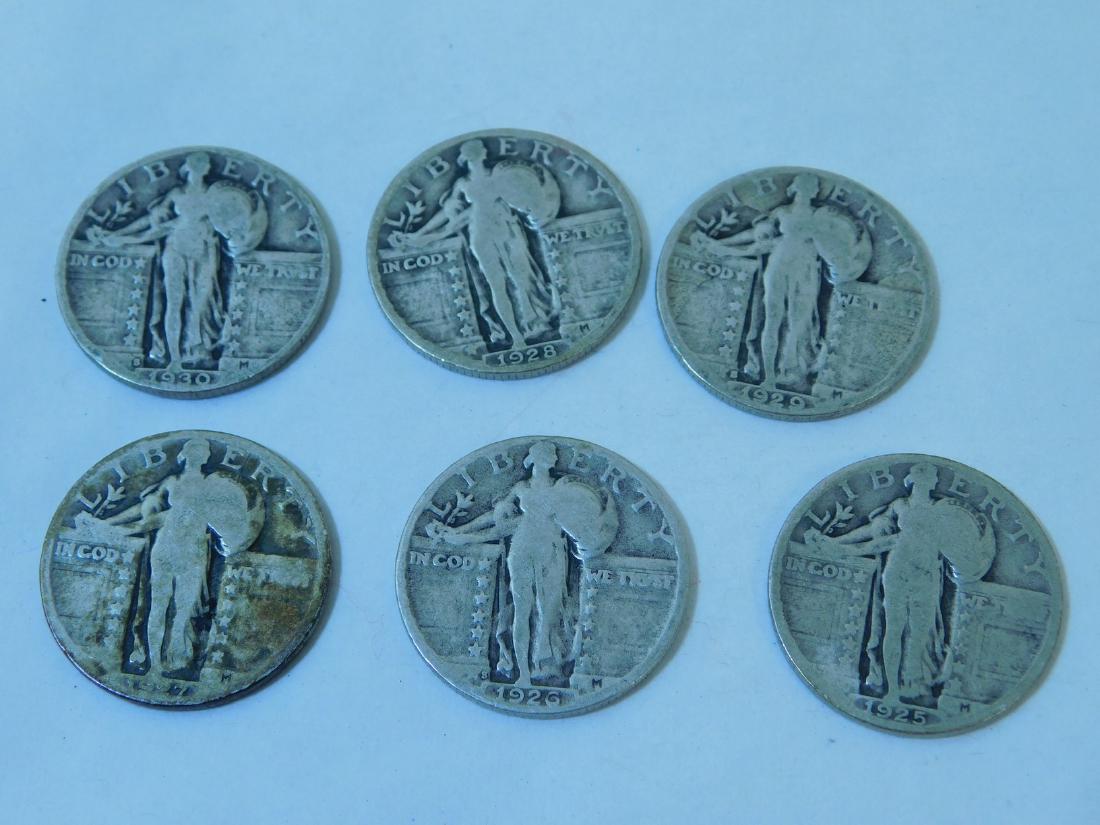 1925-1930 SILVER STANDING LIBERTY QUARTERS (1 of 10)