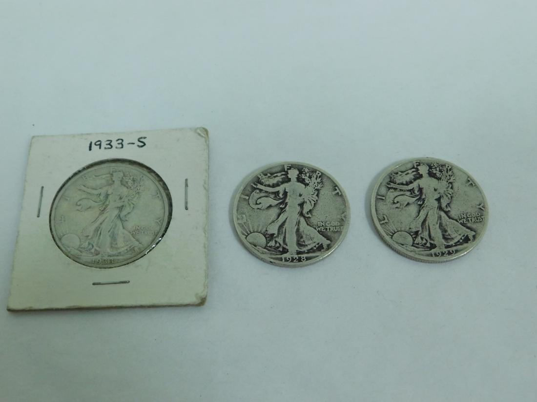 1928 - 1929 & 1933 WALKING LIBERTY HALF DOLLARS (1 of 8)