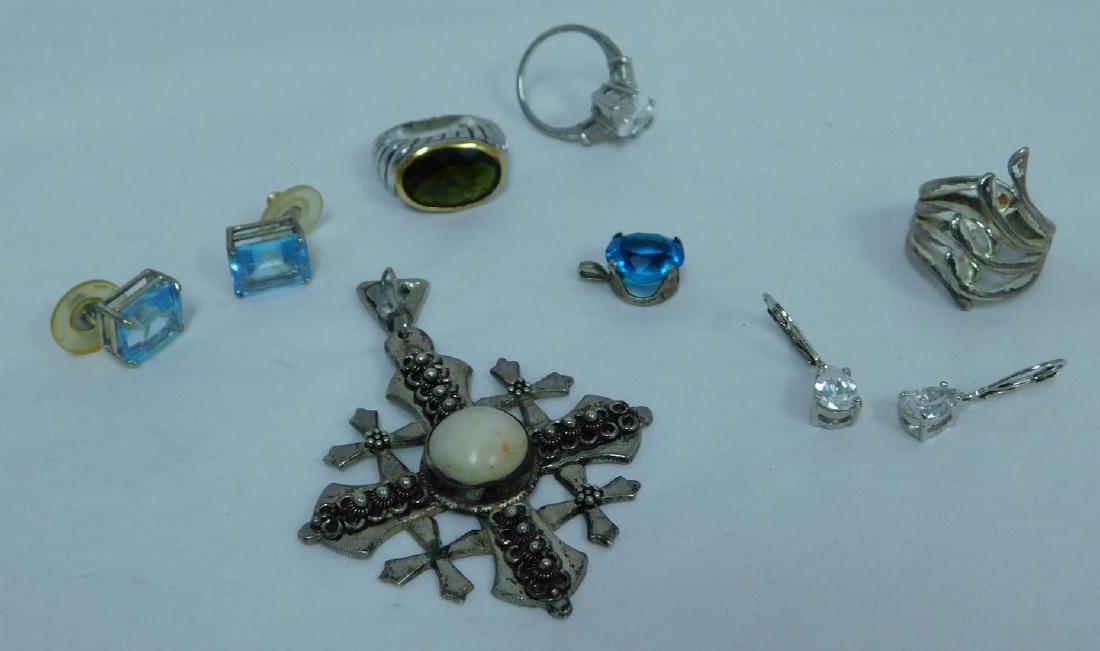 STERLING RINGS - JERUSALEM REVERSABLE SILVER CROSS (1 of 8)