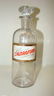 VINTAGE APOTHECARY WILLOW CHARCAOL BOTTLE W/GLASS
