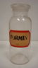 3 VINTAGE 6'' GLASS APOTHECARY BOTTLES-AS IS - 6